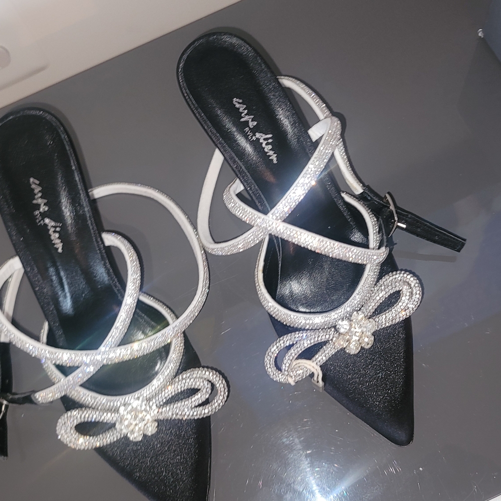 Elegant Black and White Women's Heels